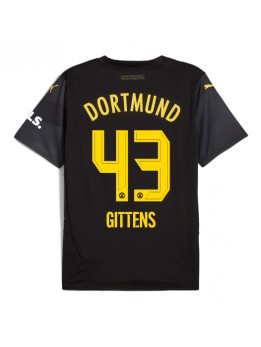 Moški Nogometna dresi replika Borussia Dortmund Jamie Bynoe-Gittens #43 Gostujoči 2024-25 Kratek rokav